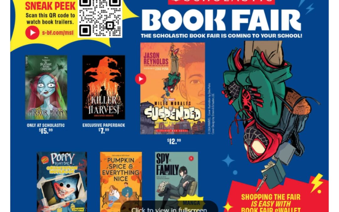 Scholastic Bookfair Preview