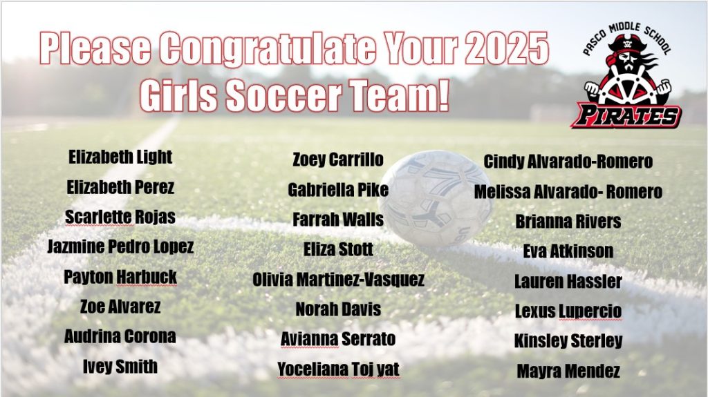 2025 Girls Soccer Team