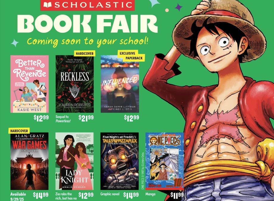 Scholastic Book Fair October 27-31, 2025